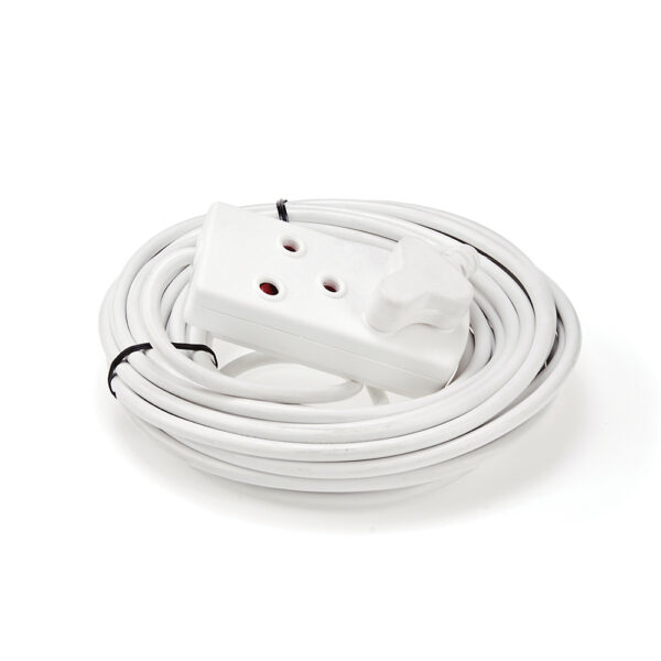 EXT CORD 10M H/D 1.5MM 16A WHITE - Digitech
